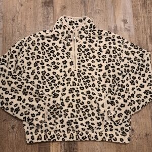 Thread & Supply Black and White Fleece Jacket